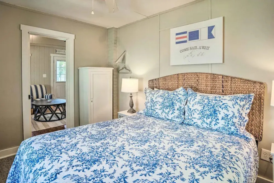 Chic Cottage w/ Private Yard: Steps to Beach!