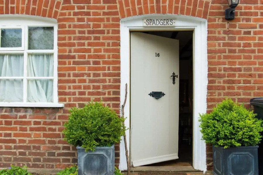 Spadgers a Flax Workers Cottage Next to Fields in a Medieval Village