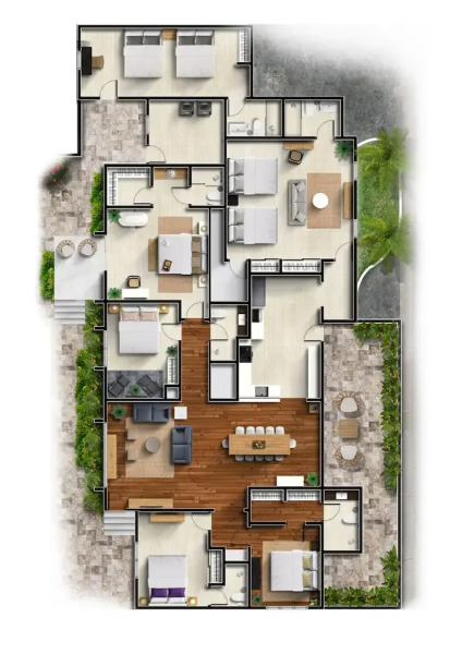 Beachfront Villa w Pool Sleeps 16 Dining Tub