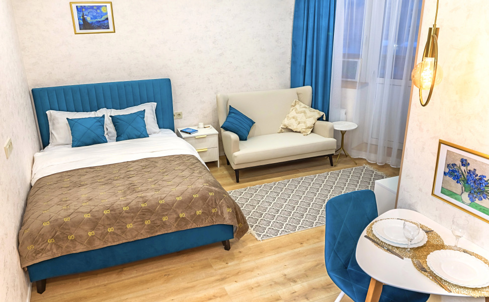 Апартаменты Дизайнерские «Арт Волна» в новом доме рядом с метро и Ладожским вокзалом