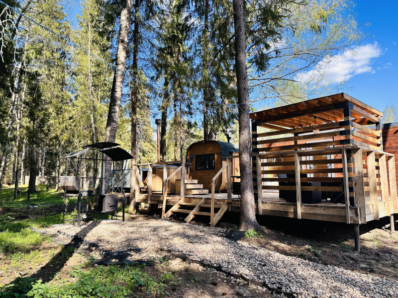 Частный Дом Модульный домик в лесу на Живописной улице