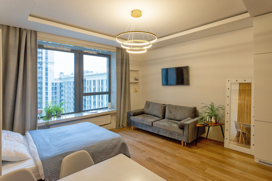 Апартаменты #3 White studio for 2+2 by Lo Apartments