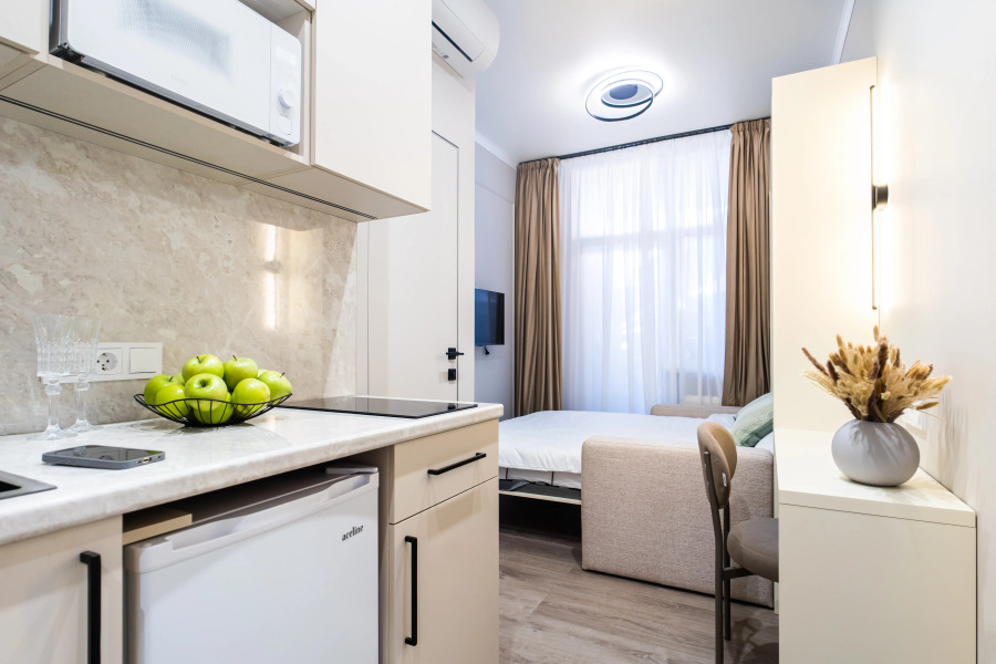 Квартира Квартира-студия, 18 м², 1 кровать