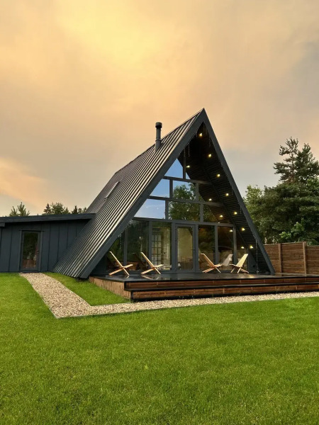 Частный Дом A-frame Дом Ели Тут