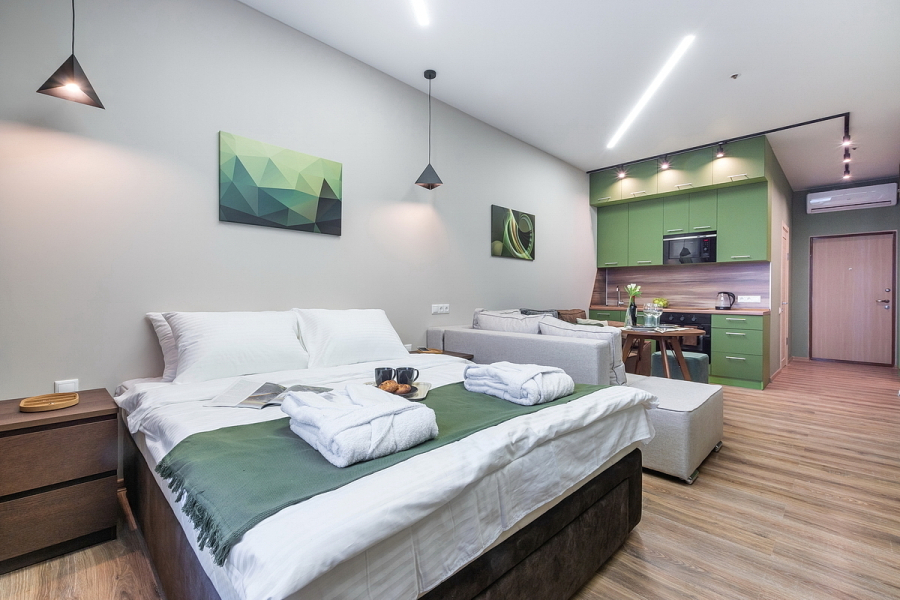 Апартаменты SKY INN Color Green