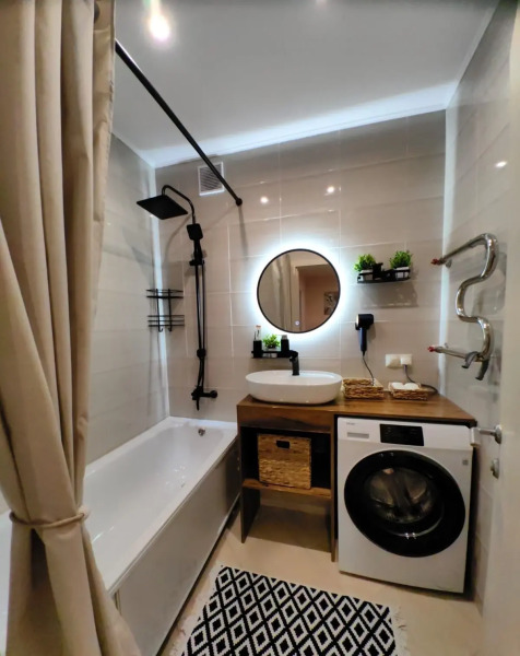 Квартира Современная видовая 1-комнатная квартира с кондиционером рядом с рекой