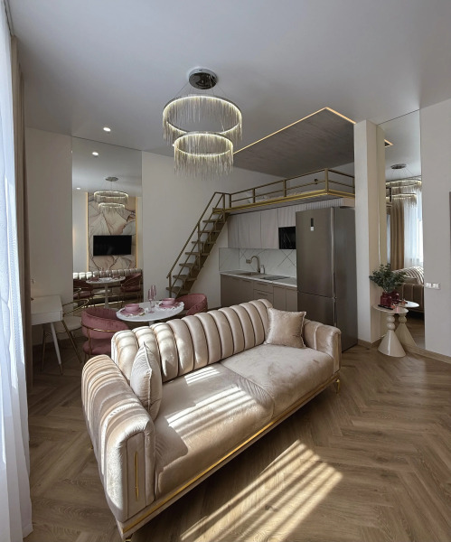 Апартаменты Двухуровневая студия KrasLoft в ЖК Преображенский на троих