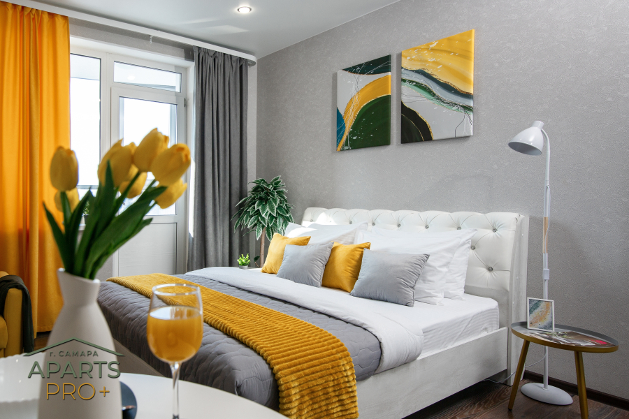 Квартира Aparts Pro Видовая 3-х местная студия с панорамным балконом в ЖК Арго на 12 этаже