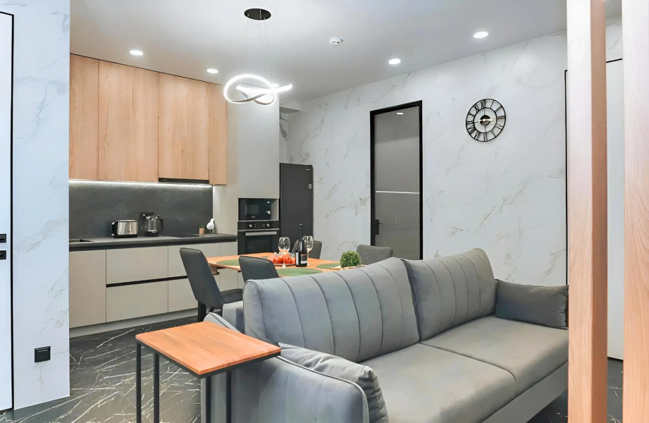 Апартаменты в Центре Сочи 10 Минут до Моря АК Архитектор с Террасой и Двумя Отдельными Спальнями Люкс