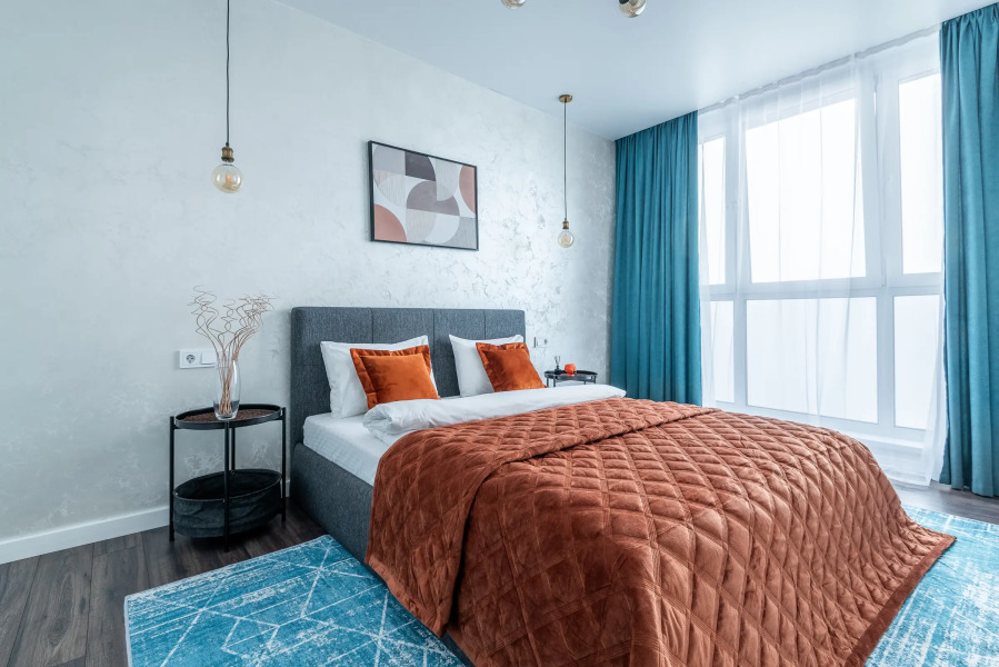 Квартира на сутки Минск Маяк Кухня объединена с жилой зоной Отдельная спальня Подходит для командировок и отдыха Wi-Fi Кондиционер