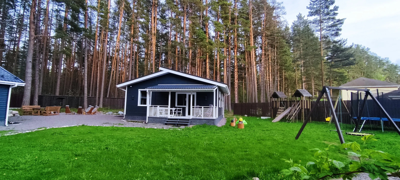 Частный дом в Скандинавском стиле Ладога и маяк Vuohensalo в шаговой доступности