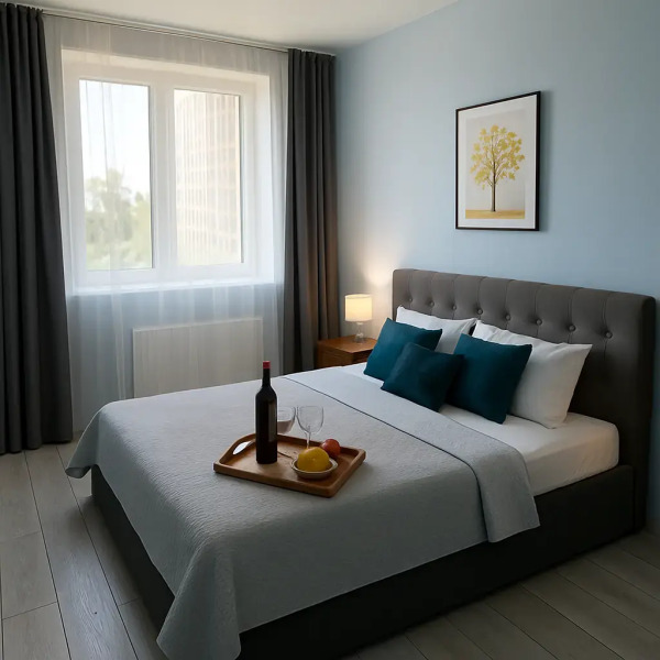 Квартира Стильная двушка в новом ЖК Логика в центре от компании V-Gosti