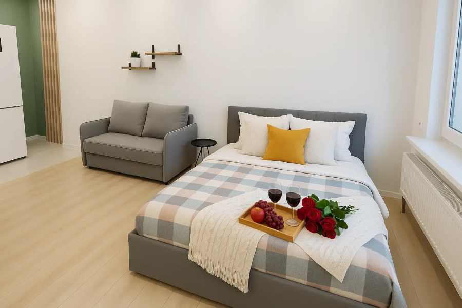 Квартира V-GOSTi Дизайн под Облаками у парка Гагарина