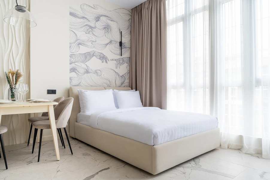 Апартаменты Red Apartments Арт Лайт Сити Микеланджело