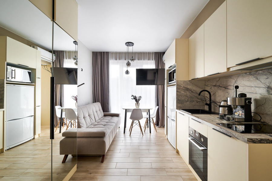 Квартира в Хосте с Отдельной Спальней и Видом на Море