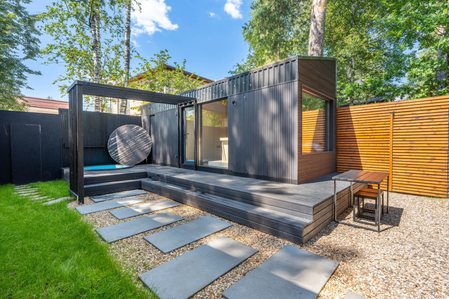 Частный дом Домик для двоих с сауной,купелью и мангальной зоной