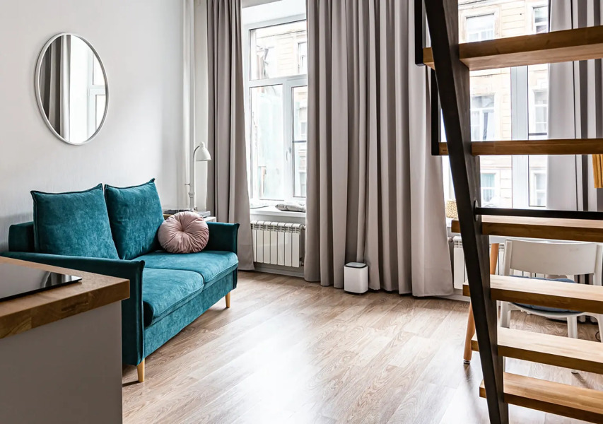 Апартаменты LetYourFlat "Aquamarine" студия