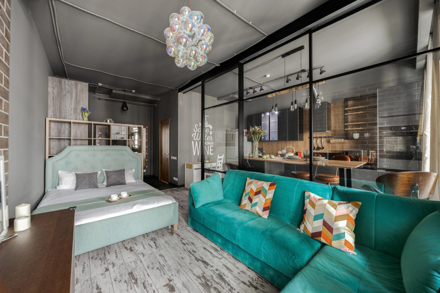 Апартаменты Lalapart Bubble Quest с просторной кухней у метро Дмитровская