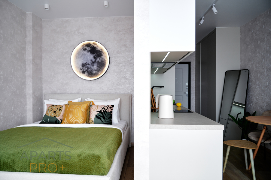 Квартира Aparts Pro Стильная видовая студия в ЖК Паново Парк на 17 этаже