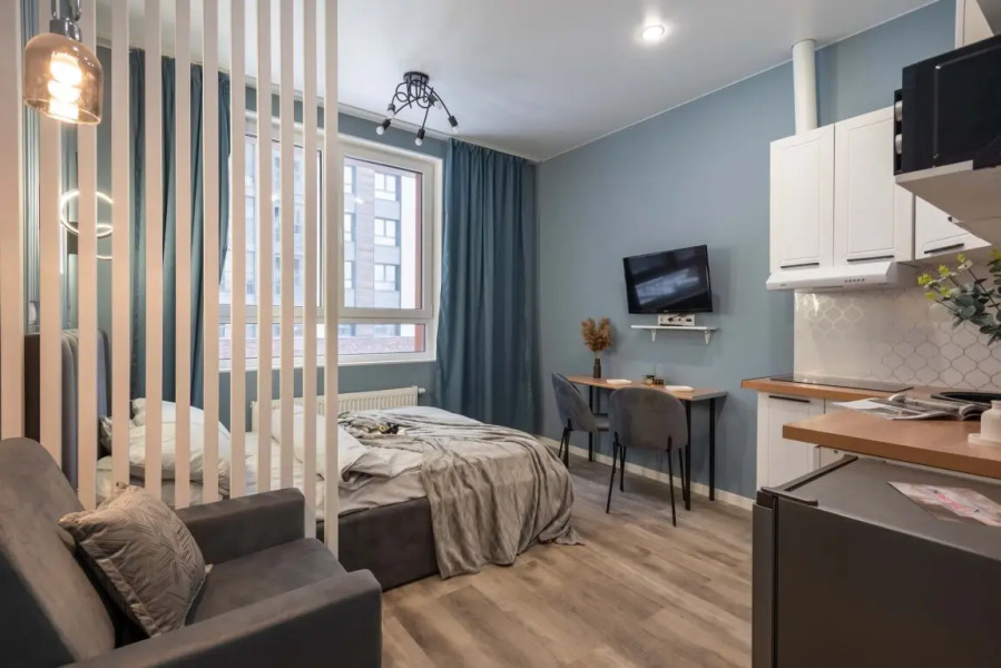 Апартаменты Студия с Видом на Город в ЖК Одинград