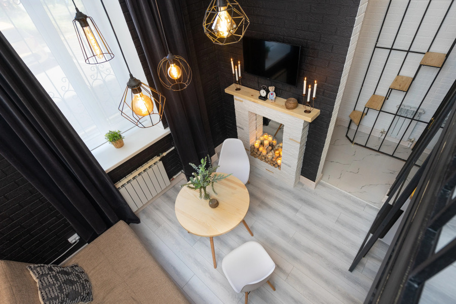 Квартира с Сауной, Камином и Кондиционером Лофт Центр Кремль Казань