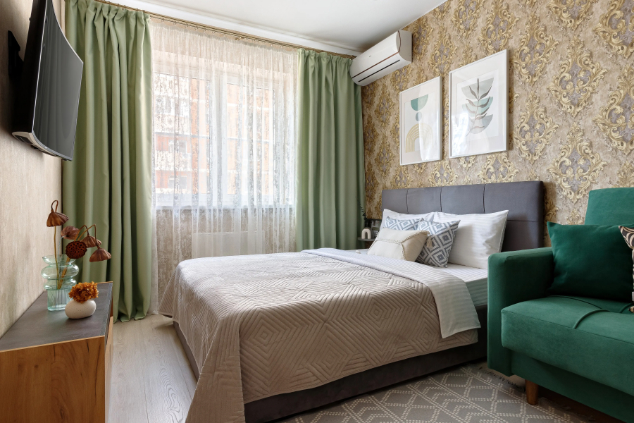 Квартира Однокомнатная с Балконом и Видом на Город