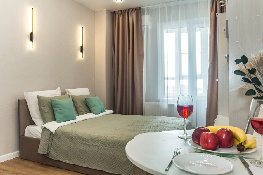 Квартира Студия Нефрит в доме бизнес-класса рядом с ЦГБ