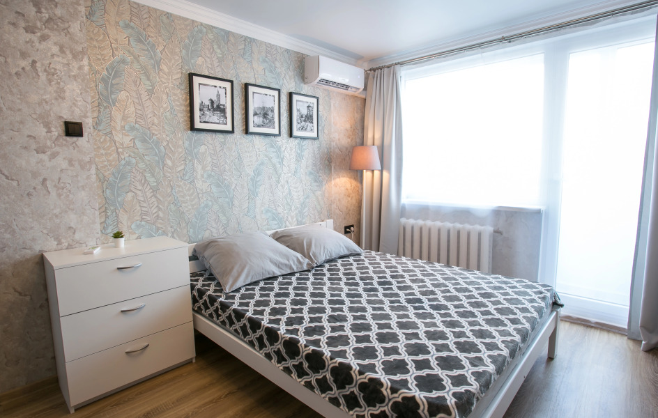 Апартаменты с видом на закат и крыши