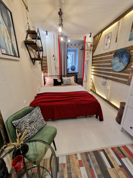 Квартира атмосферные двухкомнатные апартаменты в расшиpеннoм центpе