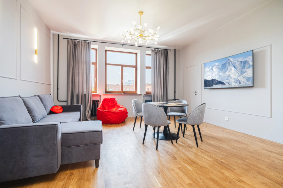 Квартира трёхкомнатная с джакузи в Историческом центре