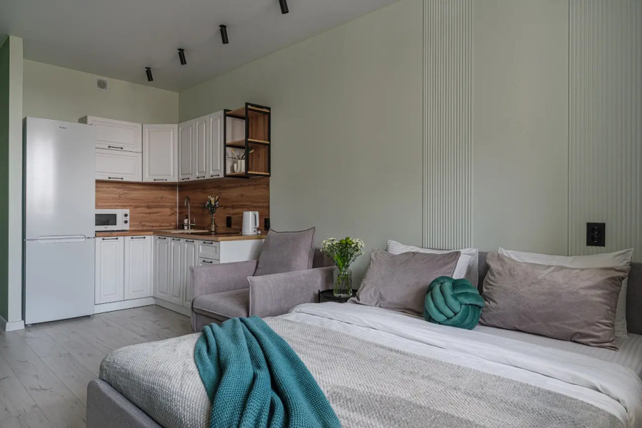 Апартаменты VEROM  с видовым балконом рядом с ВГАУ