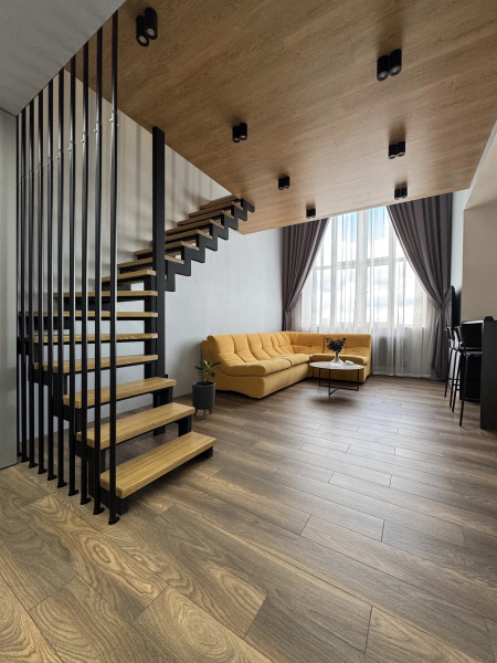 Апартаменты Двухуровневая студия с захватывающим видом на город