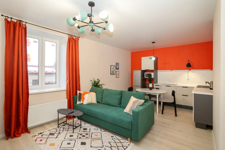 Апартаменты Тетра — трехкомнатные в центре