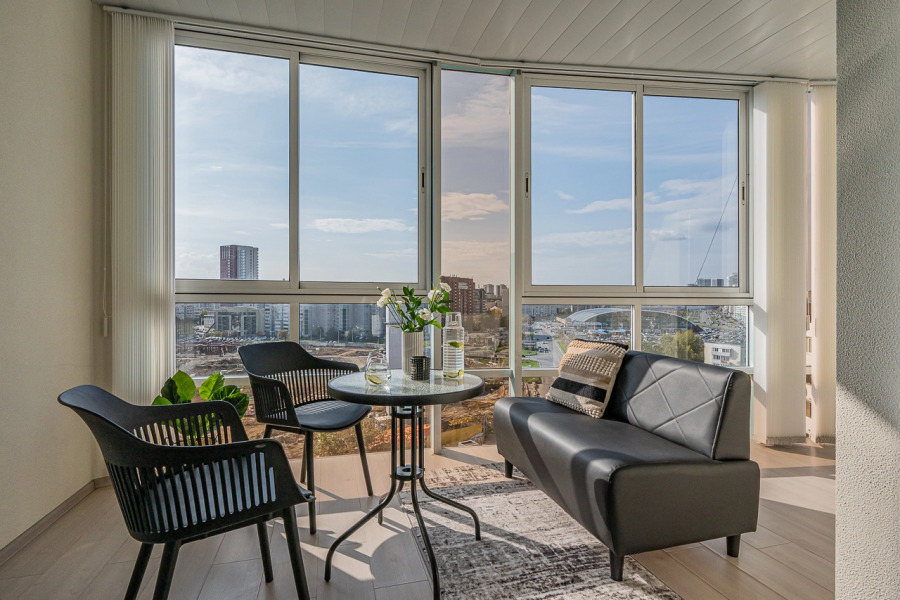 Квартира премиум класса с джакузи, сауной и панорамным видом