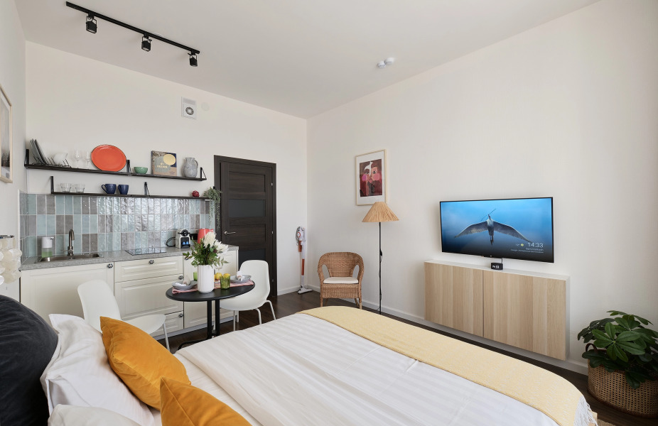 Апартаменты F-Apart с панорамным видом на Лахта Центр