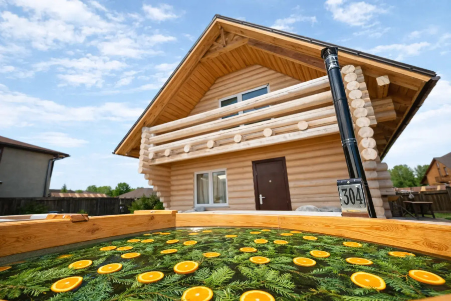 Частный Дом с баней на дровах