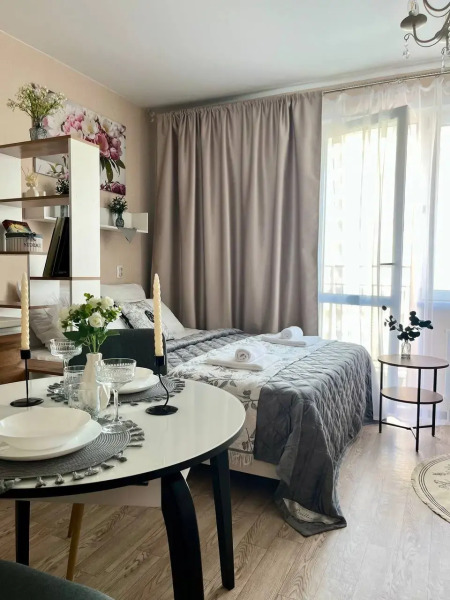 Квартира Уютная студия в 5 минутах от ТРЦ Планета