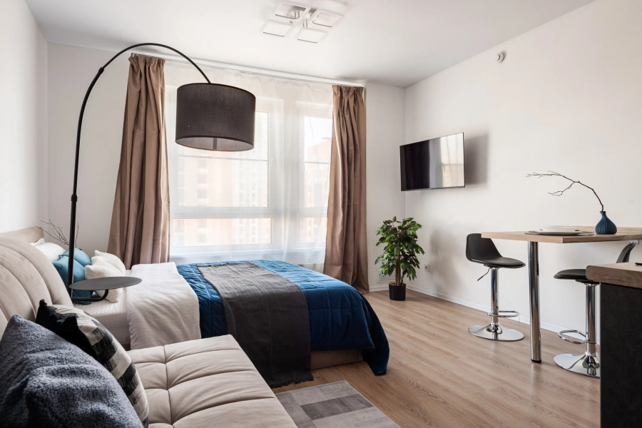 Квартира Уютная студия на четверых на Малой Очаковской