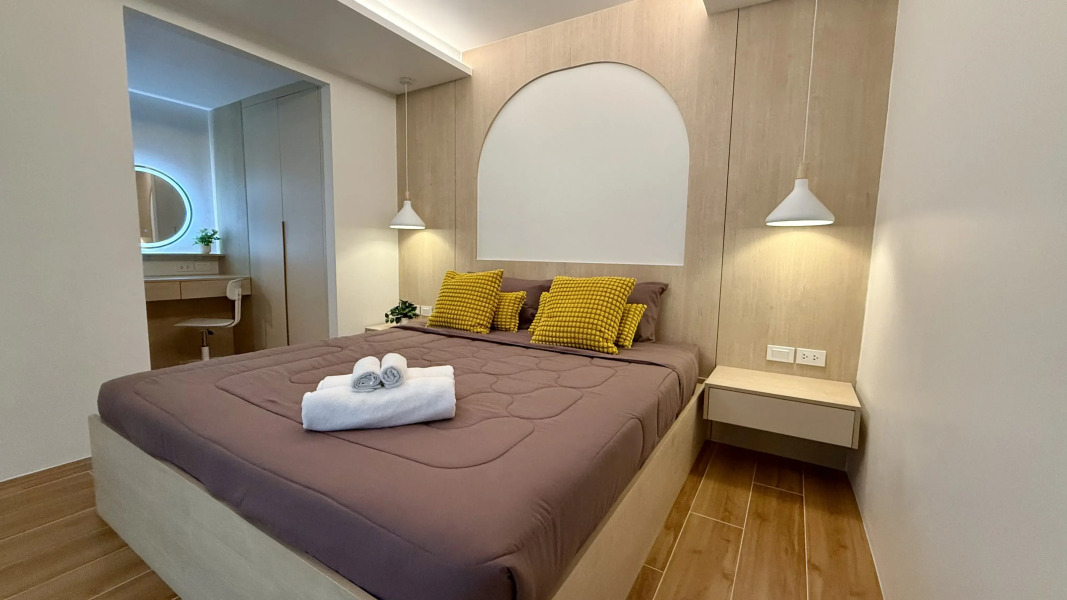 Квартира Просторная однушка у моря с бассейном и WiFi 500 мбит/с