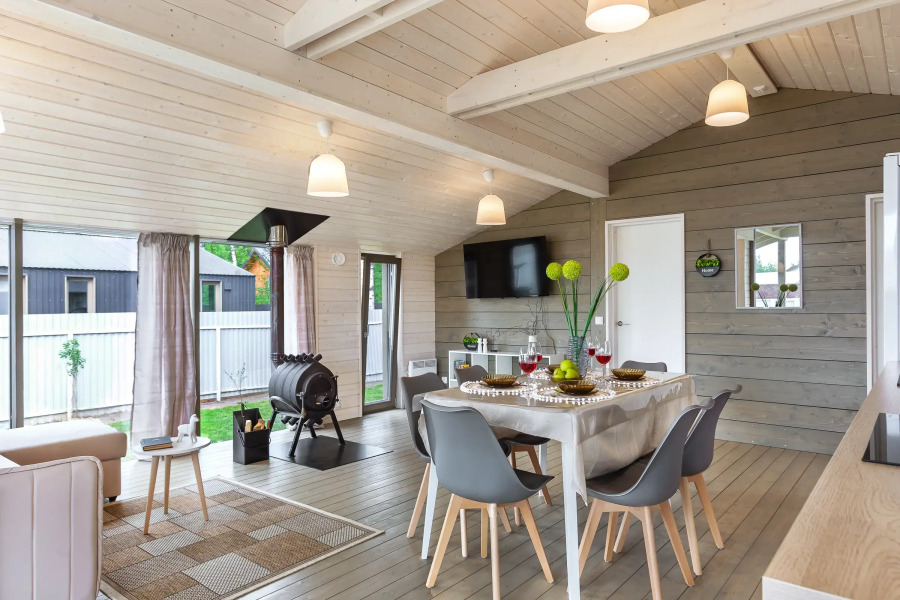 Частный дом Уютный дом с печью-камином