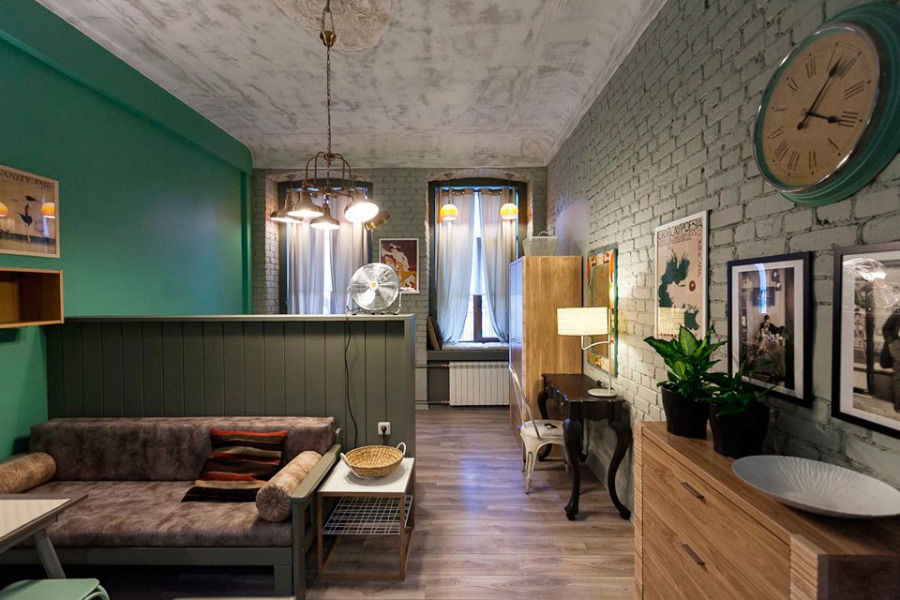 Апартаменты Моголя Зеленая Студия