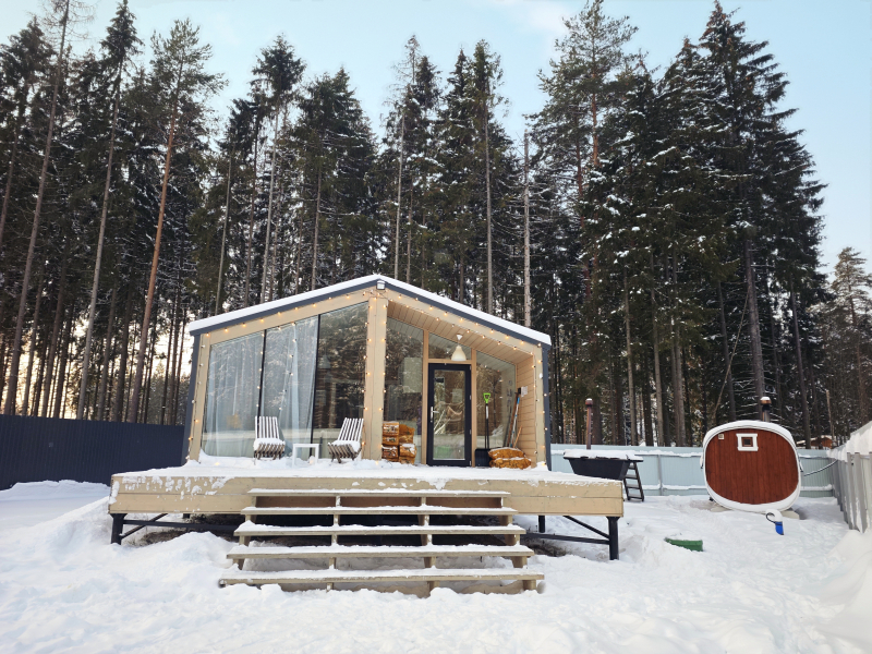 Частный дом с баней и чаном