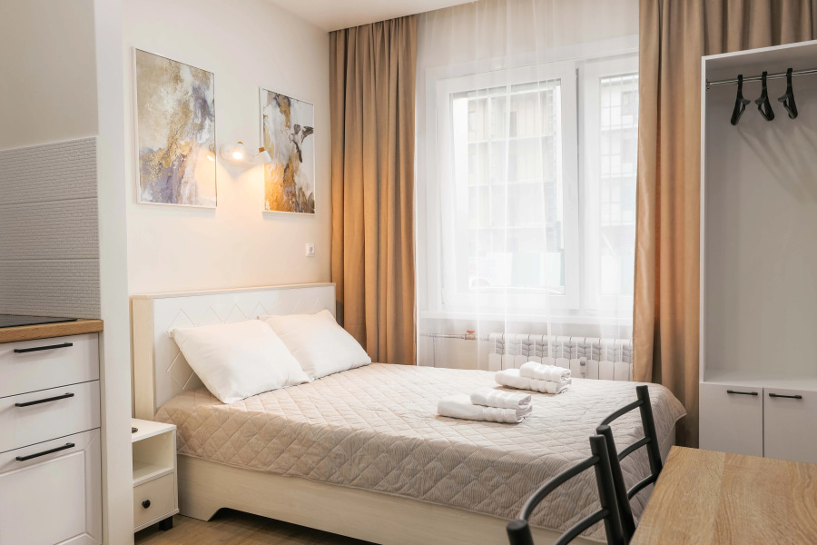 Апартаменты Полёт возле аэропорта на 2 гостя