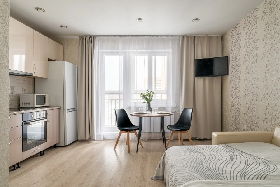 Квартира Апартаменты Уютная Студия рядом с Аэропортом Кольцово