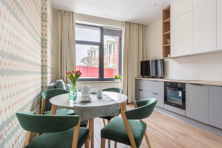 Квартира Dubrovskiy apart в доме бизнес класса на набережной Невы