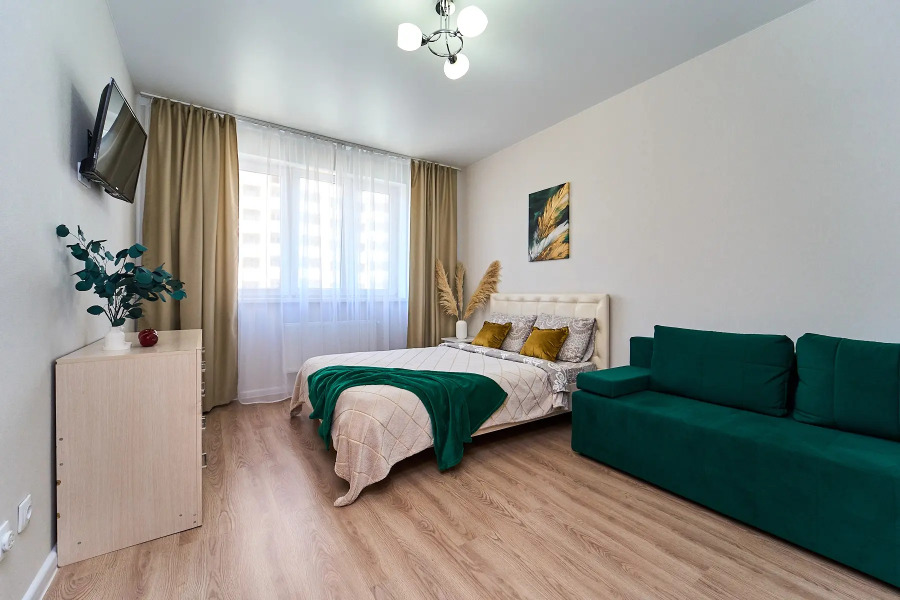 Квартира однокомнатная у парка Облаков Галицкого на 4 гостя