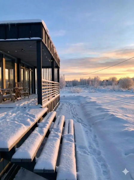 Частный Дом с Панорамными Окнами от Sheluha House