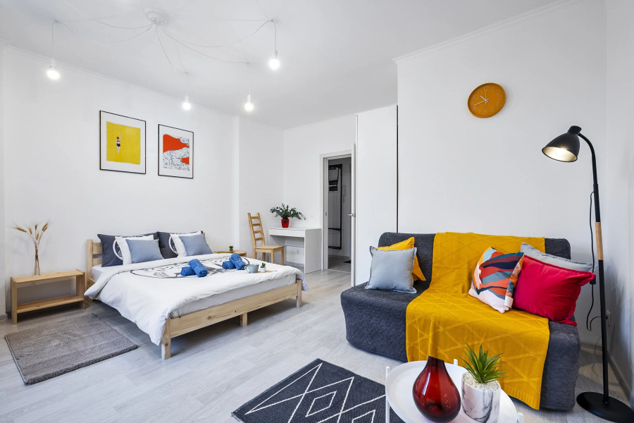 Great view 2-rooms Apartment 2 Min Walk to Raykin Plaza 2