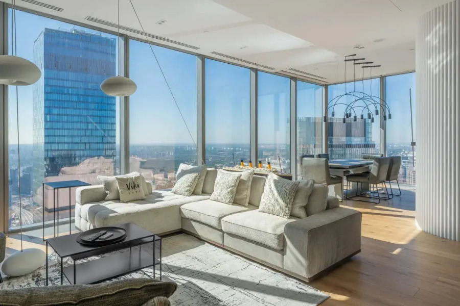 Лучший угловой апартамент New level City на 78 этаже