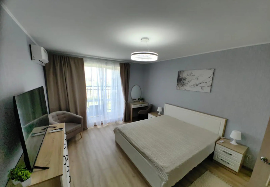 Квартира Современная видовая 1-комнатная квартира у реки в Завидово